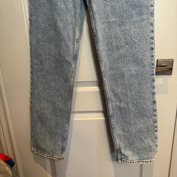 Abercrombie & Fitch the 90s Straight Ultra High Rise Jeans Size 27 Light Wash - Picture 7 of 16